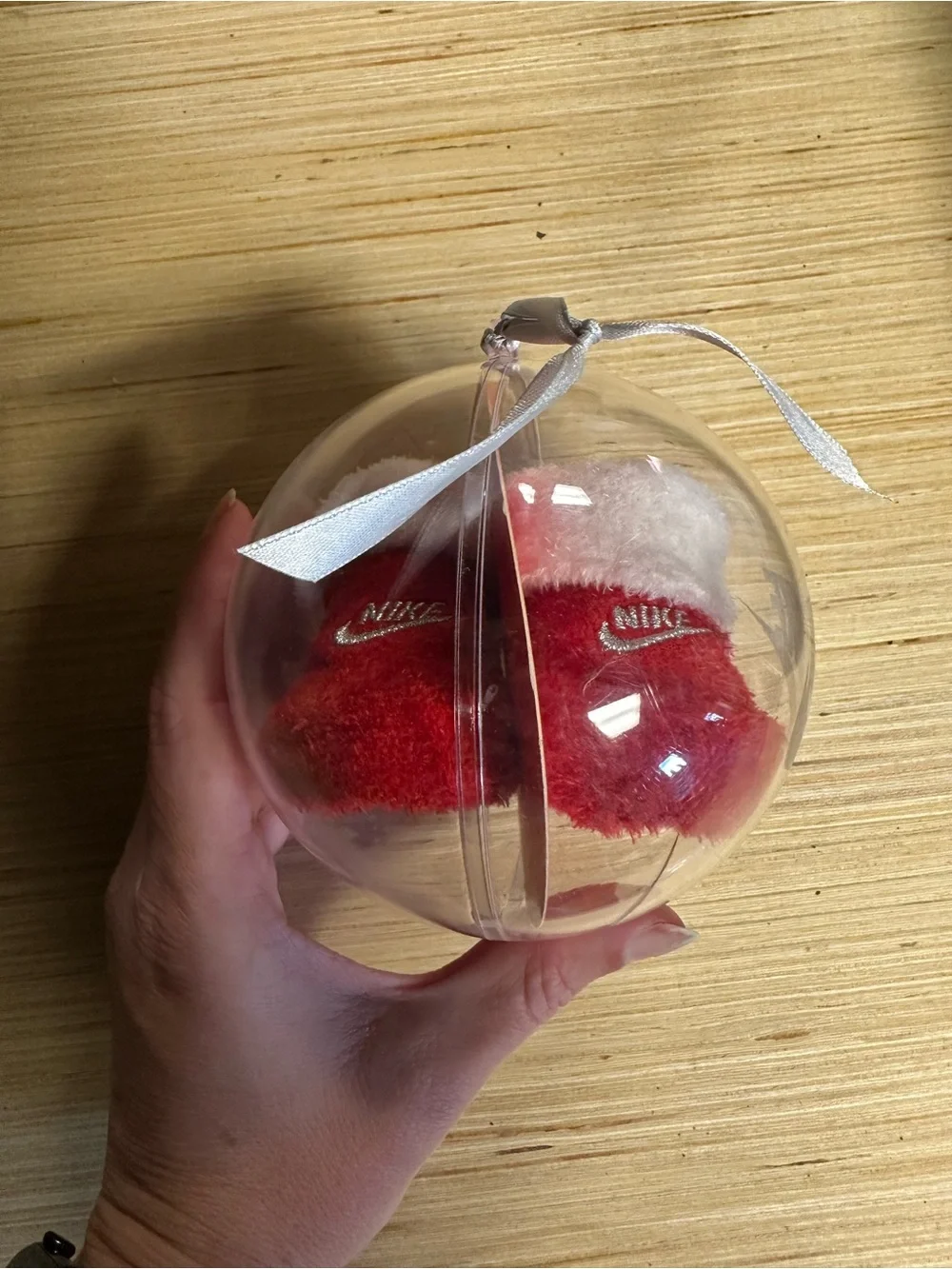 Nike clear ornament